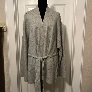 Ann Taylor belted wrap cardigan